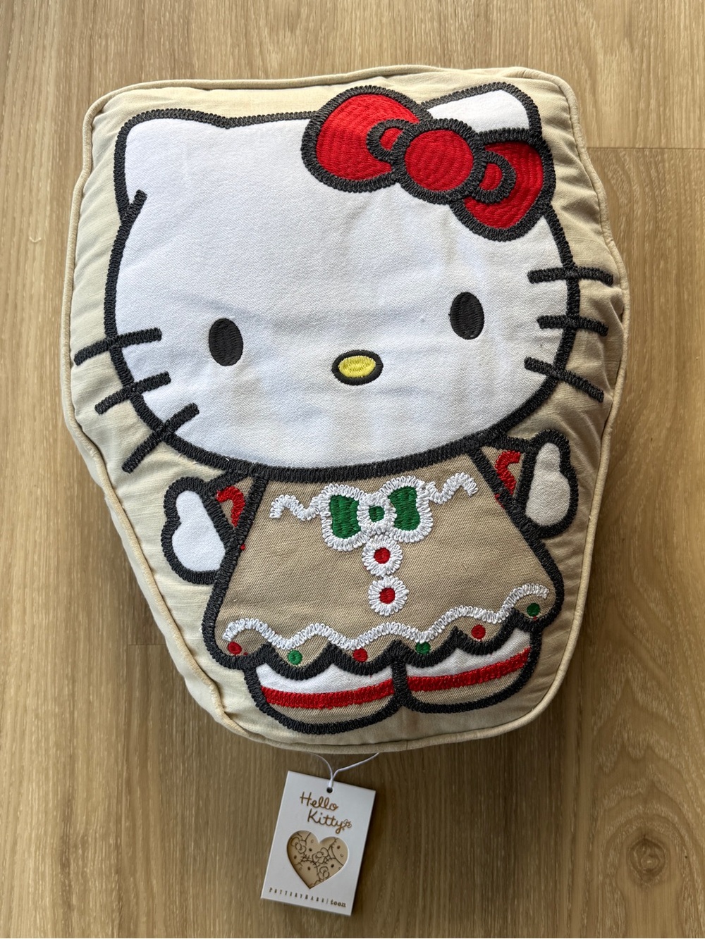 Pottery Barn Teen Hello Kitty Gingerbread Plush Pillow